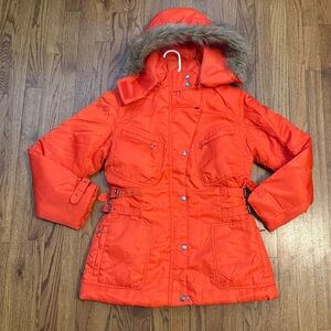 Orange Lava Anorak Jacket